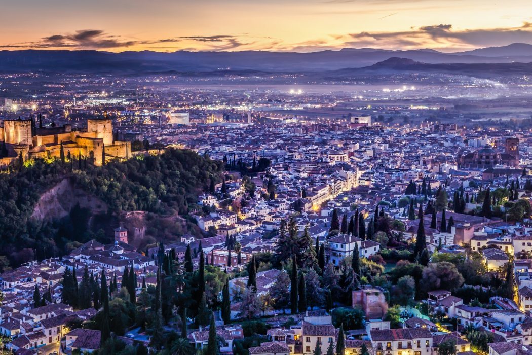 Granada alhambra albaicin nocturno